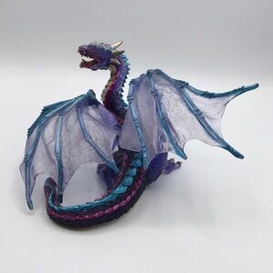 CLOUD Dragon #0414 Safari Ltd Wings 2012 Medieval Fantasy Purple Toy Figure 6”